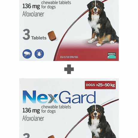 Nexgard 25-50 kg Köpekler İçin Dış Paraziter / 2 kutu - 6 Tablet