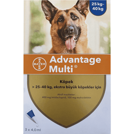 Advantage Multi (Bayer) 25-40 Kg Köpekler için İç-Dış Paraziter / 3 pipet