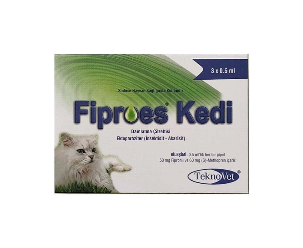 Fiproes Kedi Ense Damlası (3 adet 0.5 ml)