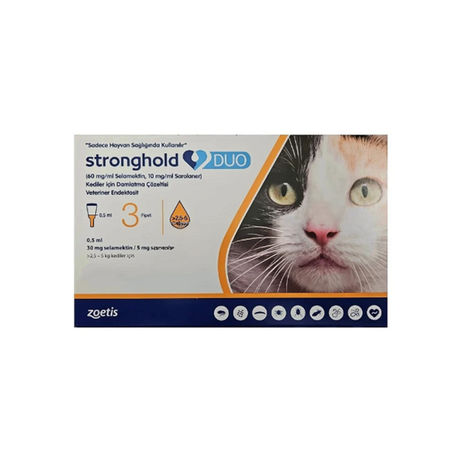 Stronghold Duo 2,5 - 5 kg Kediler İçin 3 Tüp