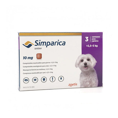 Simparica Köpek (2.5 - 5 Kg) Çiğneme 3'lü Tablet