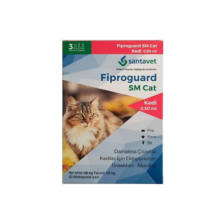 Fiproguard Kedi Ense Damlası (0.5 ml) 3 Tüp