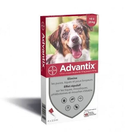 Elanco Advantix  10 - 25 Kg Köpek Dış Parazit Damla 4 Tüp