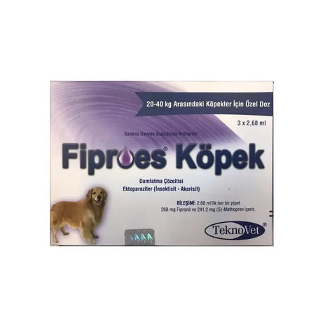 Fiproes Köpek (20-40 Kg) Damla 3 Pipet