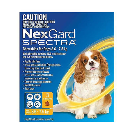 NexgardSpectra (3,5-7 kg) Köpekler İçin İç Dış Parazit 3 Tablet