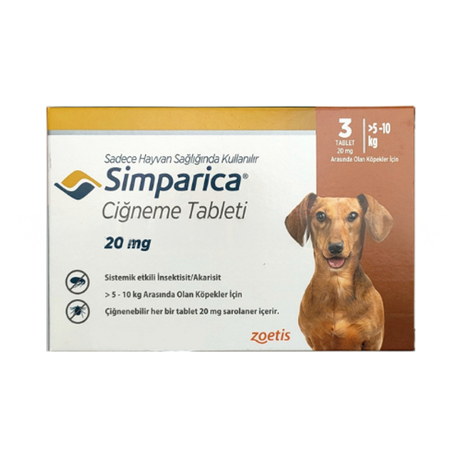 Simparica Köpek (5 - 10 Kg) Çiğneme 3'lü Tablet