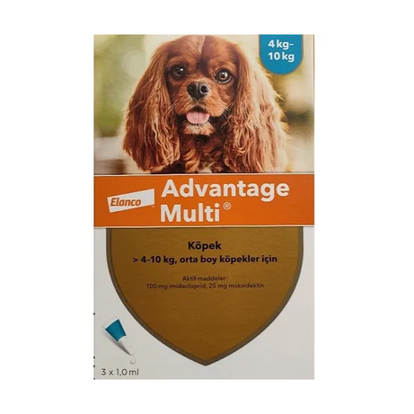 Elanco Advantage Multi 4-10 kg Köpek 3 Pipet