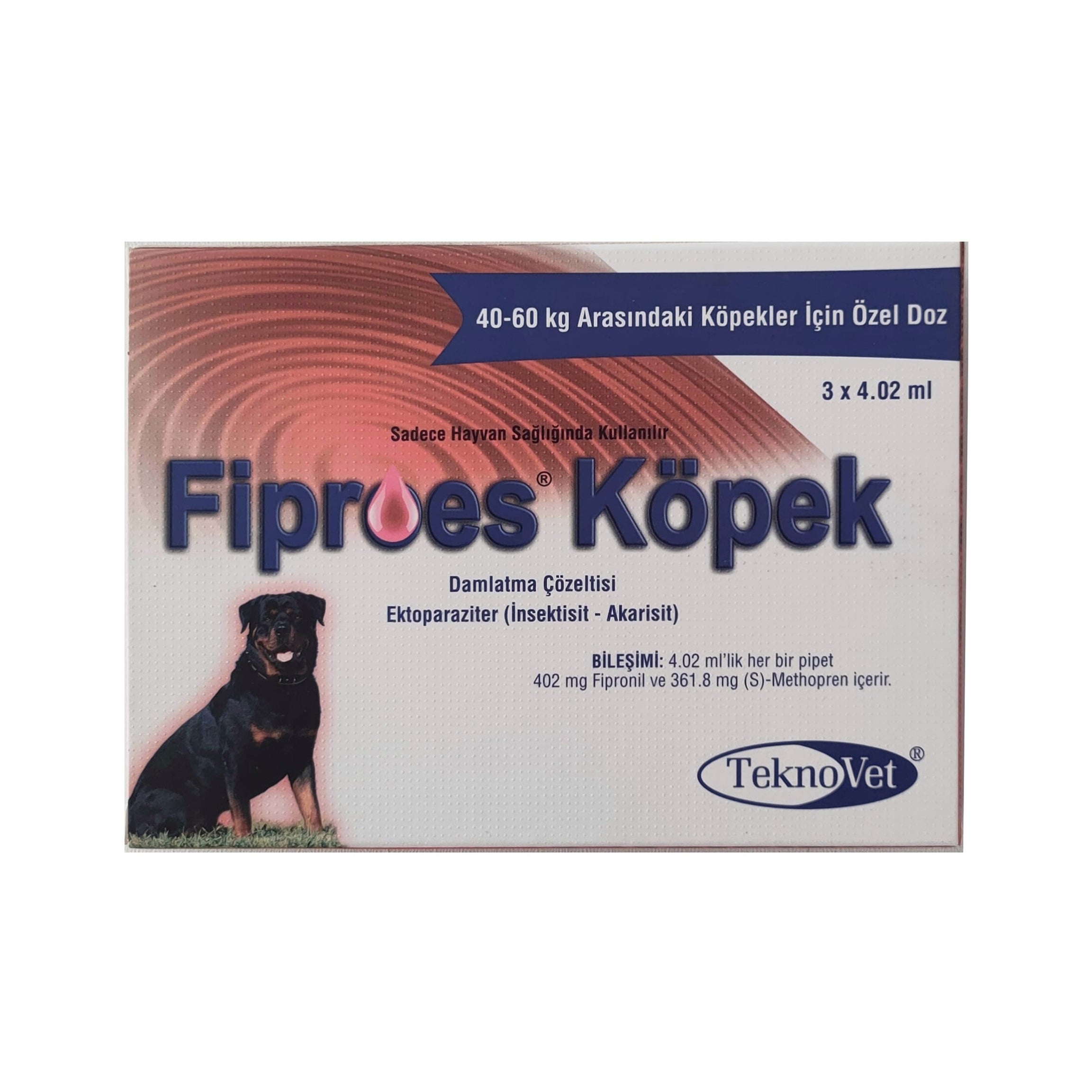 Fiproes Köpek 40-60 Kg 4.02 ML 3 Pipet